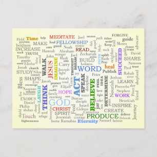 Postal Piensen en estas cosas