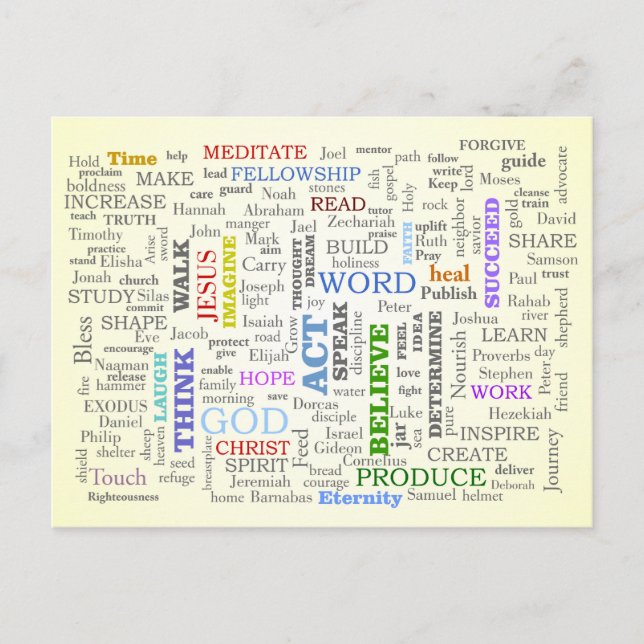 Postal Piensen en estas cosas (Anverso)