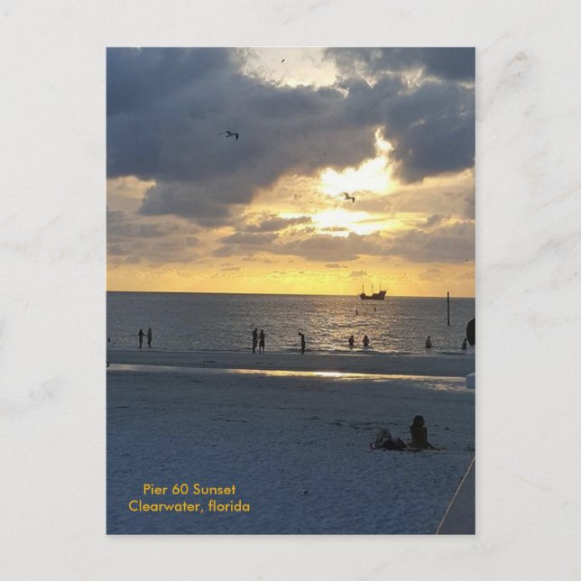 Postal Pier 60 al atardecer (Anverso)