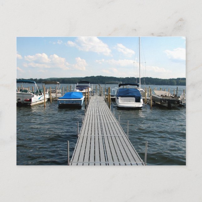 Postal Pier de barco - Lago Chautauqua (Anverso)