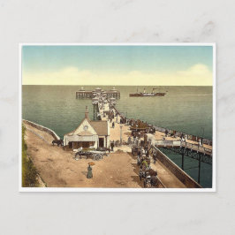 Postal Pier de hierro, Llandudno, Gales rara Fotografía