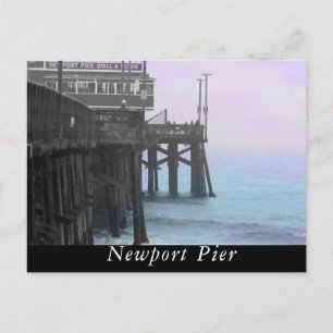 Postal Pier de Newport estilizado