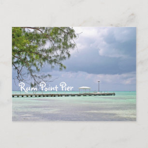 POSTAL PIER DE PUNTO DE RUM/CIELO OSCURO/AGUA VERDE CON S