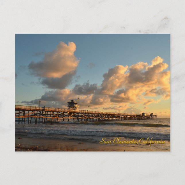 Postal Pier de San Clemente California (Anverso)