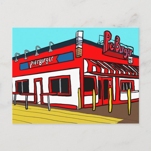 Postal Pier de Santa Mónica (Anverso)