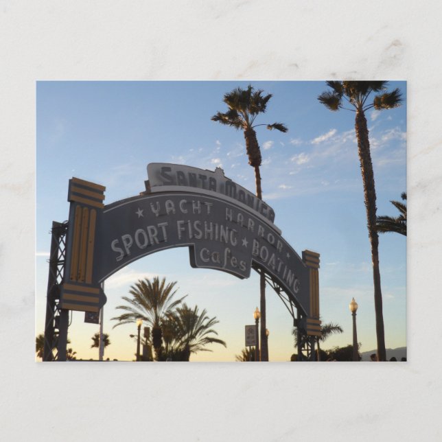 Postal Pier de Santa Mónica (Anverso)