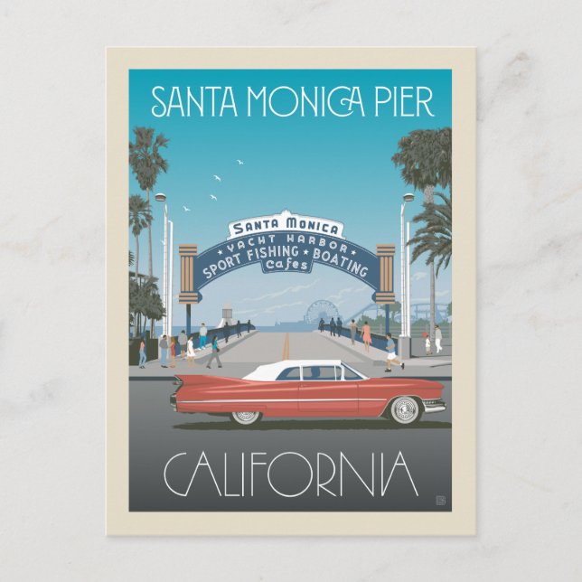 Postal Pier de Santa Mónica | California (Anverso)