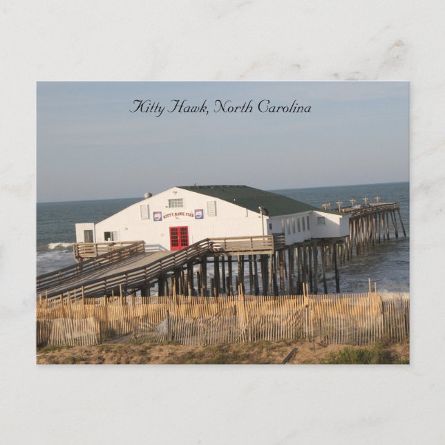 Postal Pier en Kitty Hawk Carolina del Norte, foto de alt (Anverso)