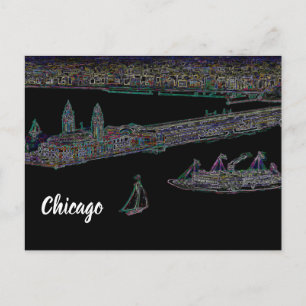 Postal Pier naval desde el lago Chicago en los años 20's 