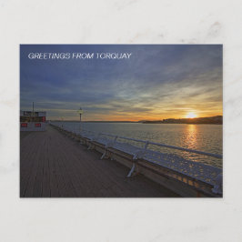 Postal Pier Princesa al atardecer