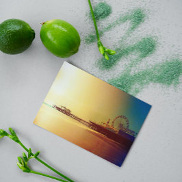 Postal Pier Santa Mónica - Edición de fotos de Naranja Su