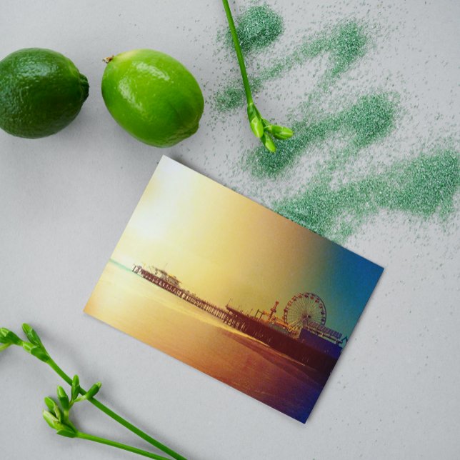Postal Pier Santa Mónica - Edición de fotos de Naranja Su (Subido por el creador)
