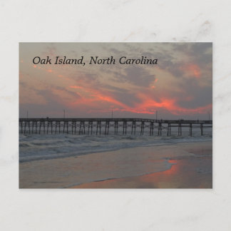 Postal Pier y puesta de sol - Isla de roble, NC
