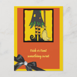 Postal piernas brujas Halloween