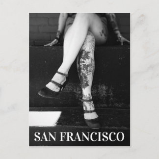 Postal Piernas Tattooed - San Francisco California