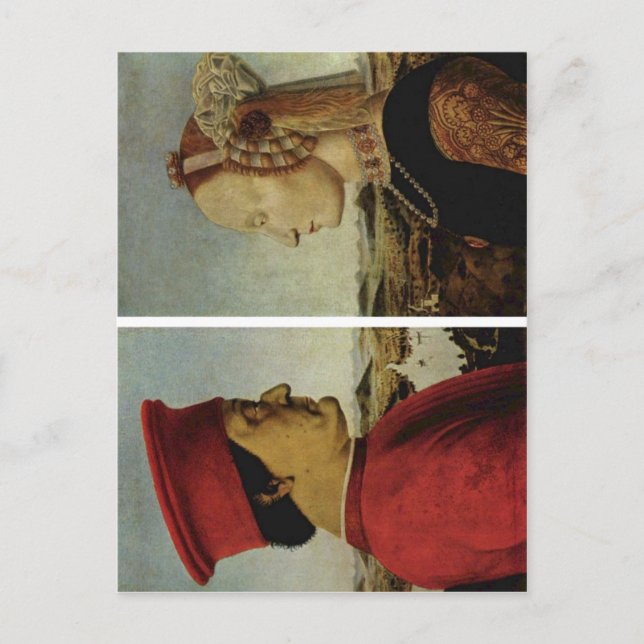 Postal Piero della Francesca Battista Sforza Federico da (Anverso)