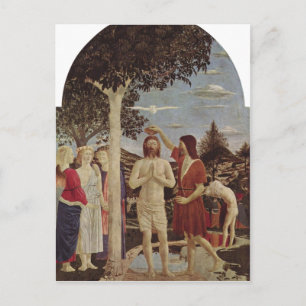 Postal Piero della Francesca Taufe Christi um 1440-1450 c
