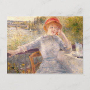 Postal Pierre A Renoir A. Fournaise en la Grenouillere