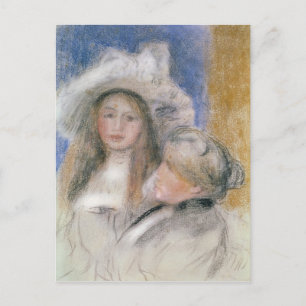 Postal Pierre A Renoir Berthe Morisot y su hija