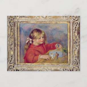 Postal Pierre A Renoir   Claude Renoir en juego