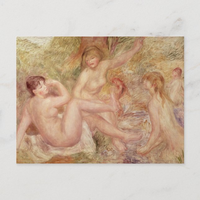 Postal Pierre A Renoir | Estudio para los grandes bañista (Anverso)