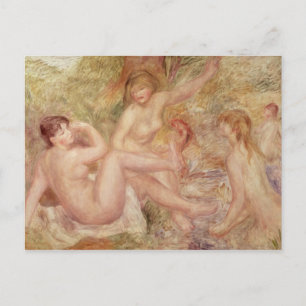 Postal Pierre A Renoir   Estudio para los grandes bañista