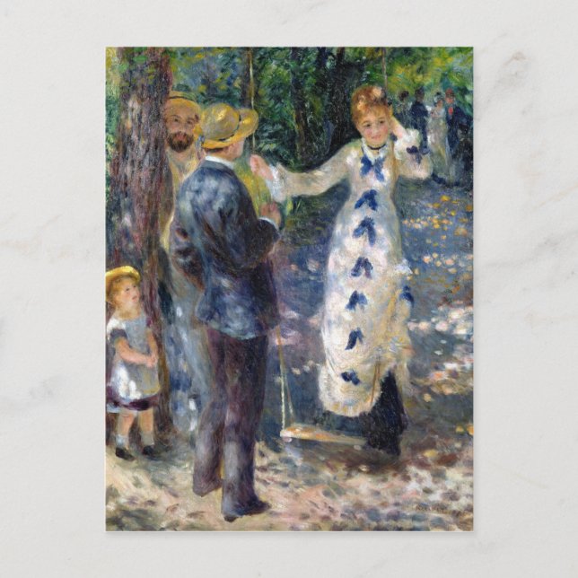 Postal Pierre A Renoir | La Swing (Anverso)