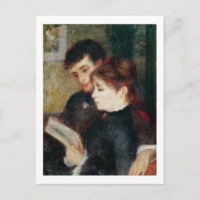 Postal Pierre A Renoir | Lectura en pareja (Anverso)