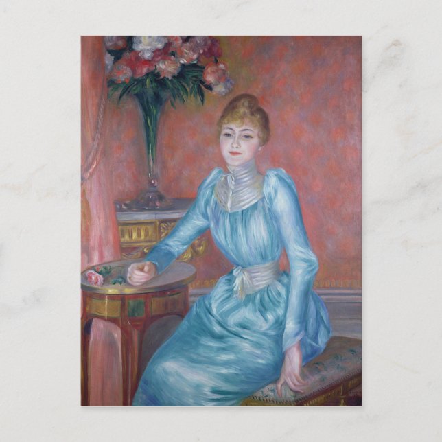 Postal Pierre A Renoir | Madame de Bonnieres (Anverso)