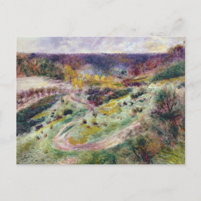 Postal Pierre A Renoir | Paisaje en Wargemont (Anverso)