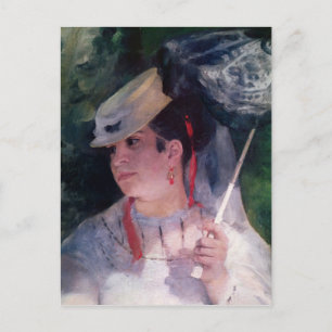 Postal Pierre A Renoir Retrato de Lise