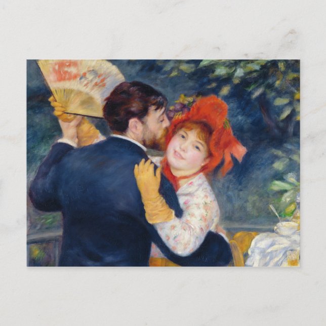 Postal Pierre A Renoir | Una danza en el país (Anverso)