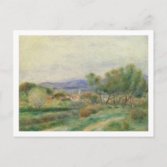 Postal Pierre A Renoir | Vista de La Seyne, Provenza (Anverso)