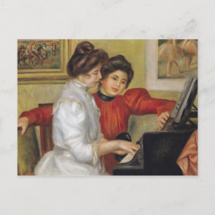 Postal Pierre A Renoir   Yvonne y Christine Lerolle