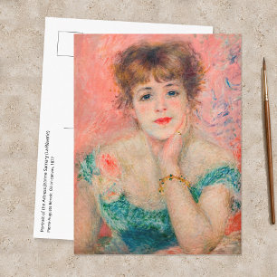 Postal Pierre-Auguste Renoir - Actriz Jeanne Samary