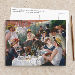 Postal Pierre-Auguste Renoir - Almuerzo de la Party de Ba