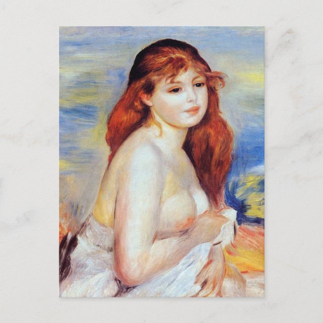 Postal Pierre Auguste Renoir - Bañista (Anverso)