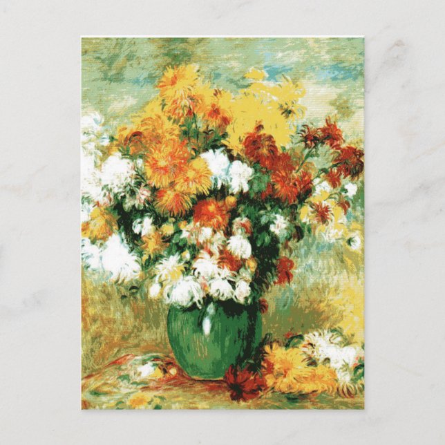Postal Pierre-Auguste Renoir Bouquet (Anverso)