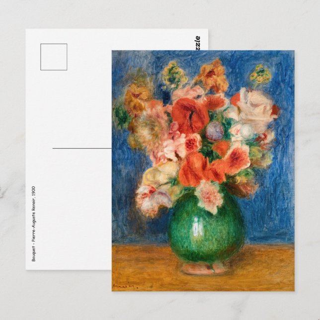 Postal Pierre-Auguste Renoir - Bouquet (Anverso / Reverso)