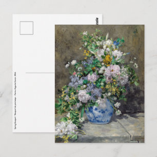 Postal Pierre-Auguste Renoir - Bouquet de primavera