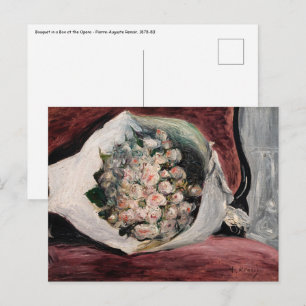 Postal Pierre-Auguste Renoir - Bouquet en una caja