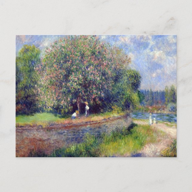 Postal Pierre-Auguste Renoir Chestnut Tree (Anverso)