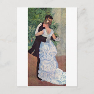 Postal Pierre-Auguste Renoir - Danse à la ville (1883)