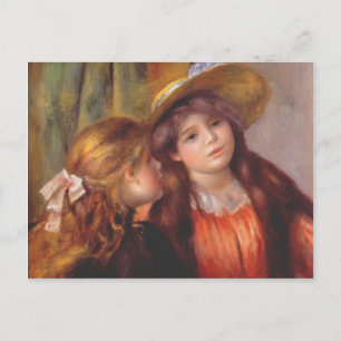 Postal Pierre-Auguste Renoir - Dos chicas