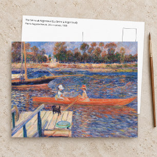 Postal Pierre-Auguste Renoir - El Sena en Argenteuil
