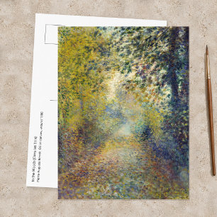 Postal Pierre-Auguste Renoir - En el bosque