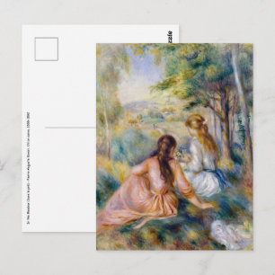 Postal Pierre-Auguste Renoir - En el prado