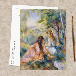 Postal Pierre-Auguste Renoir - En el prado