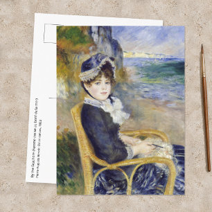 Postal Pierre-Auguste Renoir - En la orilla del mar