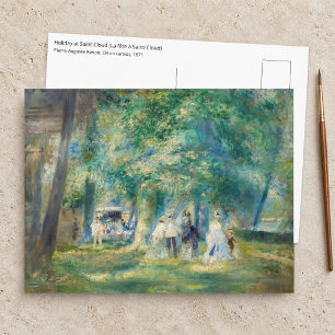 Postal Pierre-Auguste Renoir - La Fiesta en Saint-Cloud
